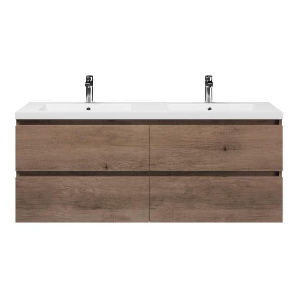 Ballum badmeubel 140 cm allicante eiken met 2 kraangaten