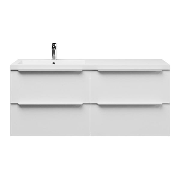 Breskens badmeubel 140 cm wit hoogglans