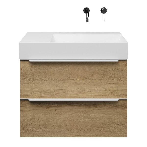 Breskens badmeubel 80 cm eiken