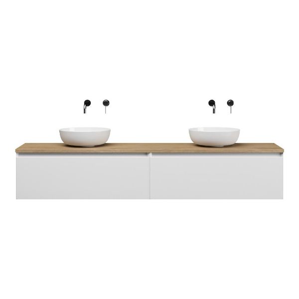 Domburg badmeubel 200 cm hoogglans wit