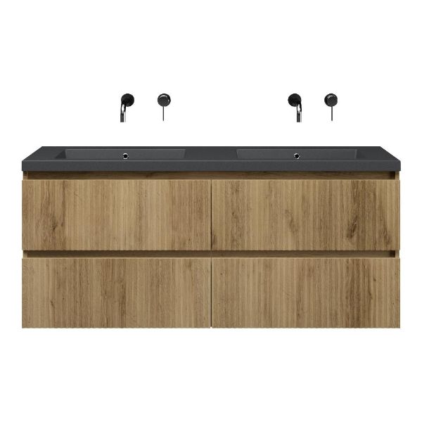Katwijk badmeubel 140 cm warm eiken
