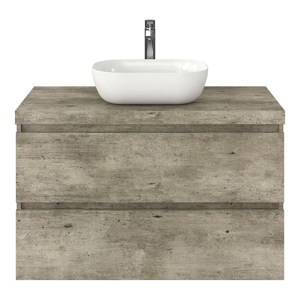 Westkapelle badmeubel 100 cm steigerhout licht grijs