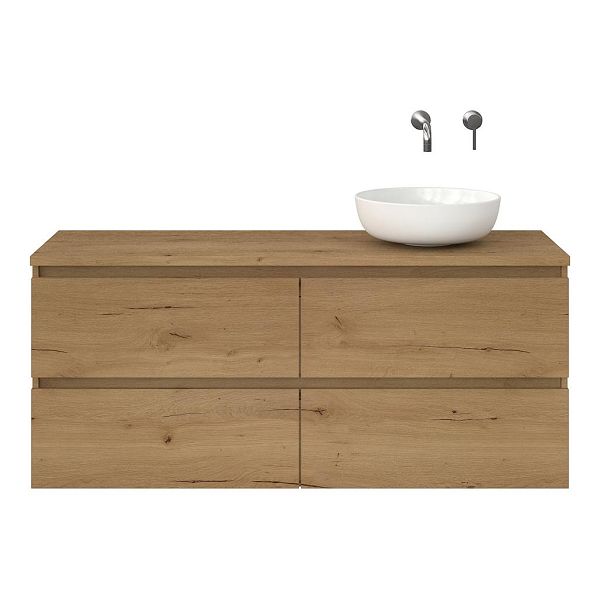 Westkapelle badmeubel 140 cm eiken natuur
