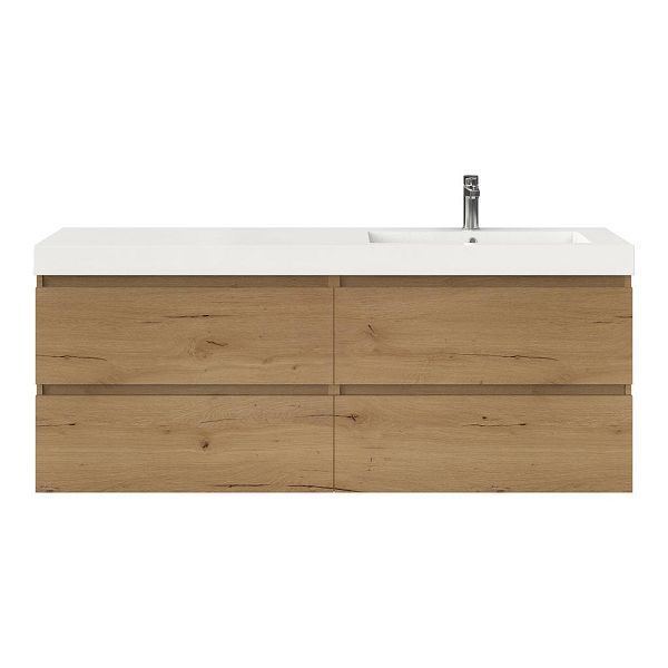 Westkapelle badmeubel 160 cm eiken natuur