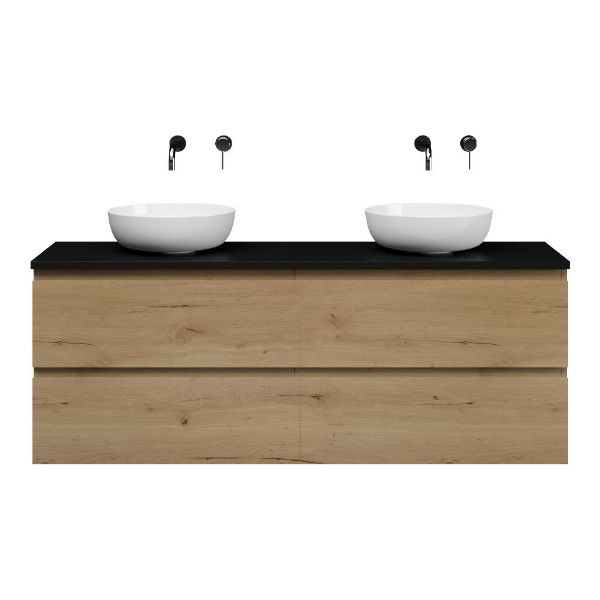 Westkapelle badmeubel 160 cm natuur eiken
