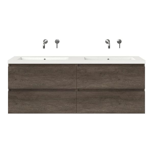 Westkapelle badmeubel 160 cm olm donker grijs
