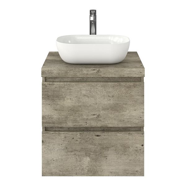 Westkapelle badmeubel 60 cm steigerhout licht grijs