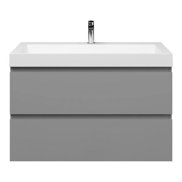 Zoutelande badmeubel 100 cm licht grijs met quartz Haamstede-q wastafel wit mat