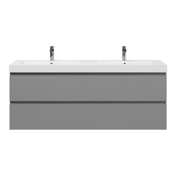 Zoutelande badmeubel 160 cm mat grijs