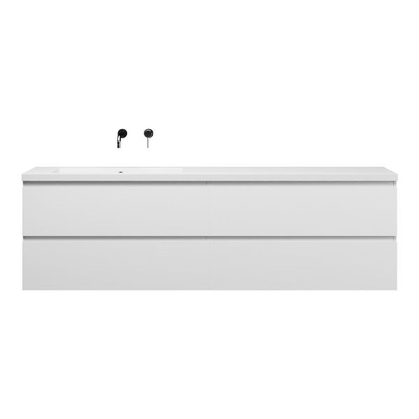 Zoutelande badmeubel 200 cm mat wit